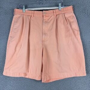 Polo Ralph Lauren Shorts Mens 36 Peach Orange Polo Chino‎ Pleated Front Cotton